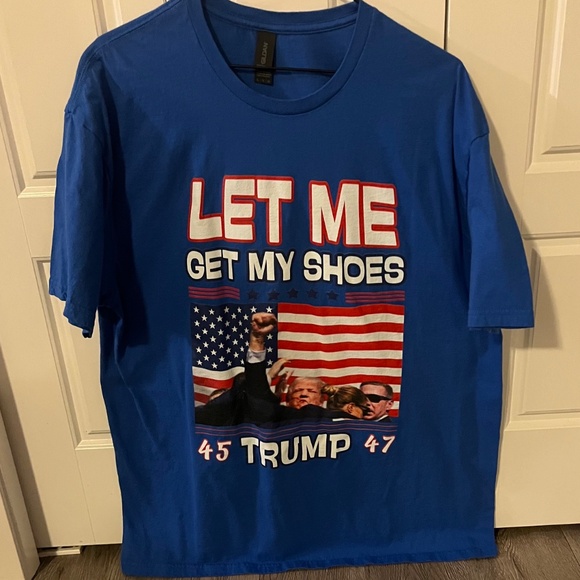 President Trump MAGA "Let Me Get My Shoes" T-Shirt XL - Picture 2 of 6